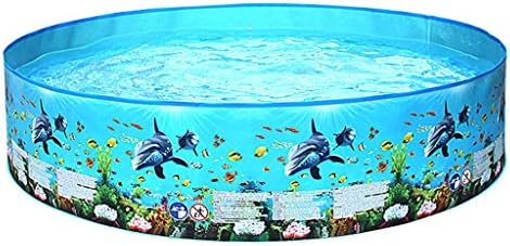 Wasvidra Inflatable Pool, Inflatable Water Park Kiddie Pool, Summer Family Blowup Swimming Pool for Kids, Adults, Toddlers Water Party 48inches Inflatable Swimming Pool for Family Backyard Foldable