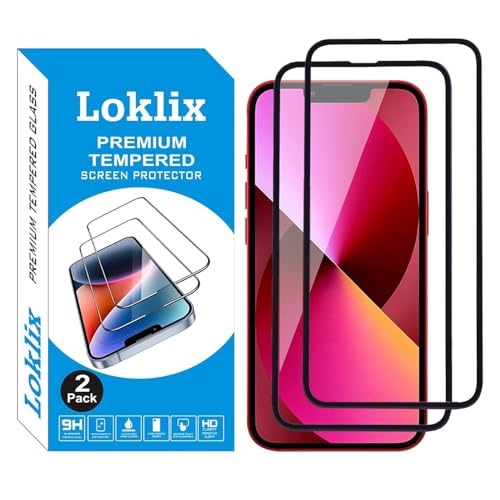 Image of Tempered Glass Screen Protector for iPhone 13 / iPhone 13 Pro /iPhone 14 (6.1 Inch) | Pack of 2 | 9H Hardness | Edge-to-Edge Full Coverage | Scratch Resistant | HD Clear | Bubble-Free