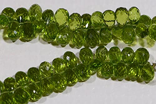 LKBEADS Perydot fasetowane koraliki w kształcie łezki naturalne koraliki z kamieni szlachetnych materiały do produkcji biżuterii 9 x 6 mm pasmo 10 cm.
