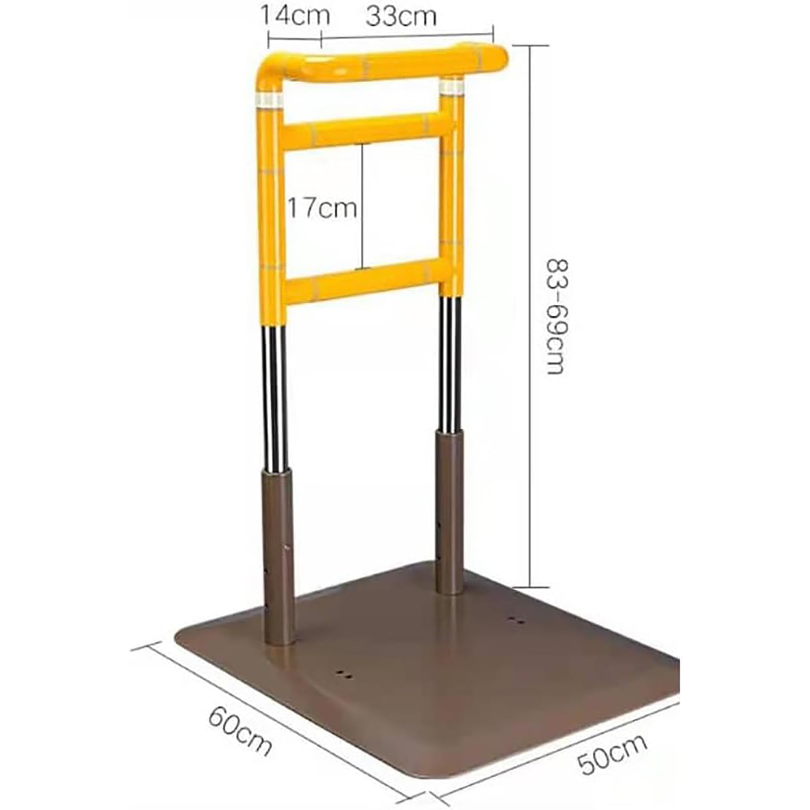 McbeAn Bastone da Letto Stand Assist, Sponde da Letto per Anziani in Piedi per Carichi Pesanti, Altezza Regolabile E Facile da Spostare, Struttura Stabile, Adatta per Anziani Seduti in Piedi