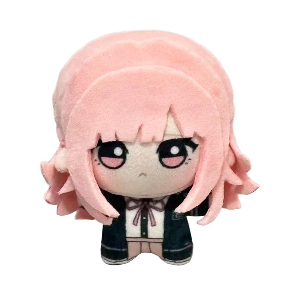 Anjinguang Nagito Komaeda Plush Figure Anime Enoshima Junko/Nanami Chiaki Plush Pendant 10CM Cute Stuffed Mini Pillow Cartoon Figurine Bag Accessories