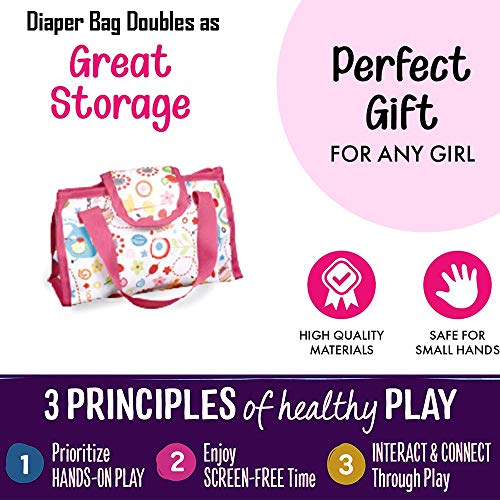 Liberty Imports 5-In-1 Deluxe Newborn Baby Doll Stroller Nursery Playset With Play Mat, Playard, Baby Carrier, And Travel Bag (Doll Included) #TOP4