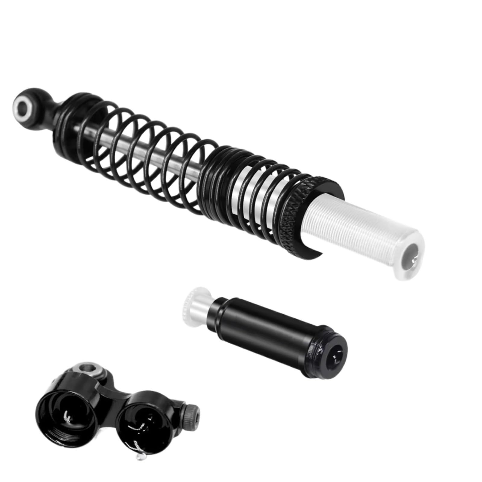 Dla Osiowych Dla SCX10 Dla TRX4 Dla TRX6 D90 1/10 100mm Amortyzator Piggyback Regulowany Aluminium RC Crawler Akcesoria Upgrade Amortyzator RcBlack