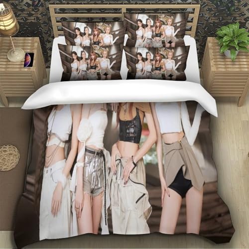 Housse de couette Blackpink cadeau anniversaire parure de lit 140x200 - 3