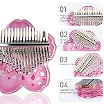 Acrylic-Kalimba-Thumb-Piano-17-Keys-Cherry-Blossoms-Shape-Transparent-Finger-Piano-Mbira-Sanza-with-Tone-Hammer-and-Box-for-Kids-Adults-Beginners-Portable-Keyboard-Musical-Instruments-Birthday-Gift