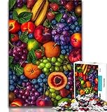 Rompecabezas de 1000 Piezas para Adultos y Adolescentes Colección de Frutas Rompecabezas para Adultos Juegos de relajación Toda la Familia 50x75cm
