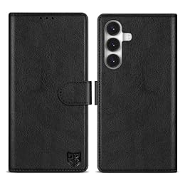 ZZXX for Samsung Galaxy S26 Wallet Case with [RFID Blocking] Card Slot Kickstand Magnetic Closure PU Leather Flip Fold Protective Phone Case for Samsung Galaxy S26 5G Case Wallet(Black-6.2 inch)