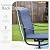 Sophia & William Outdoor Dining Set Patio Dining Set for 6 Round Patio Table and Chairs Set 7 Pieces Patio Set with Swivel Patio Chairs 54" Metal Table for Garden Pool All Weather Blue