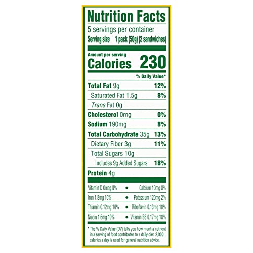 Belvita Breakfast Sandwich Peanut Butter Breakfast Biscuits, 5 Packs (2 Sandwiches Per Pack) #TOP5