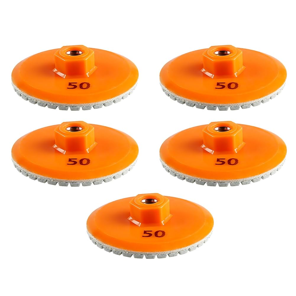 Nxyupv 5Pcs 80Mm M10 Angle Grinder Ceramic Tile Trimming Polishing Disc Dry Polishing Marble Porcelain Chamfering Grinding Edge