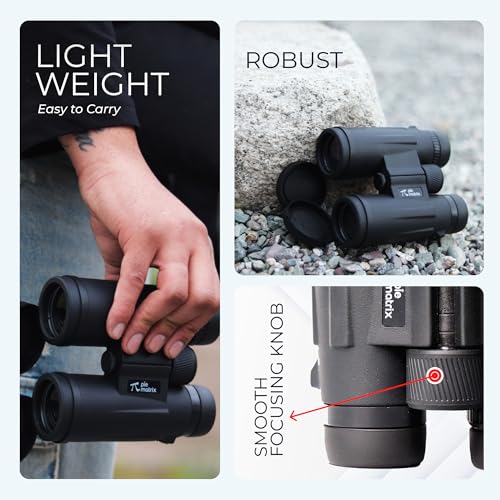 Image of Pie Matrix Swift S10 10x42 HD Binoculars | BAK4 Prism, Multi-Coated Optics, 119m /1000m Wide View, Waterproof, Ideal for Birdwatching & Safari