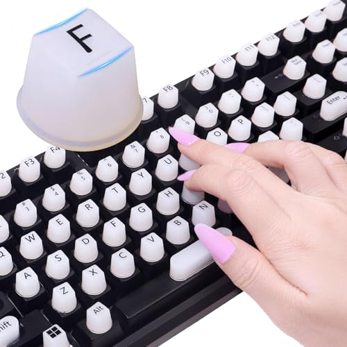 130 Pcs Raised Silicone Keyboard Sticker for Long Nails...