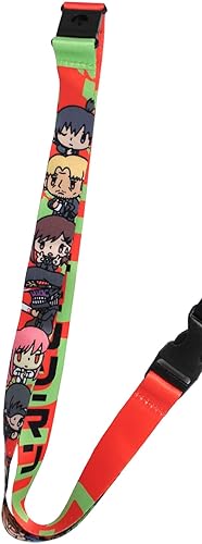Miniatura 3 de Chainsaw Man Keychain Manga Anime ID Badge Holder Lanyard w/Pochita Rubber Pendant