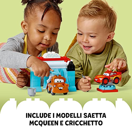 DUPLO | Disney PixarCars Divertimento all’Autolavaggio con Saetta McQueen e Cricchetto, Macchine Giocattolo per Bambina e Bambino dai 2 anni 10996 - Lego - Immagine 4