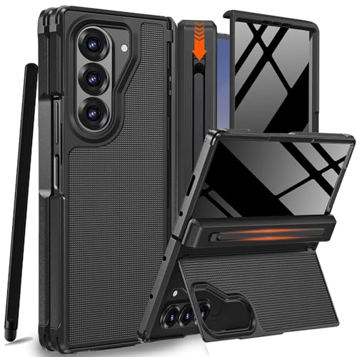 NINKI for Samsung Galaxy Z Fold 5 Case with S Pen Holder & Stylus and Invisible Kickstand,Built in...