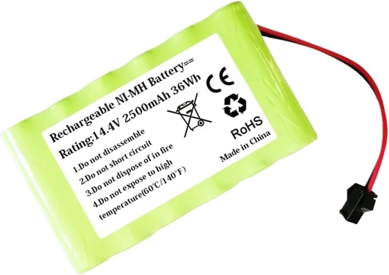 14.4V 2500mAh Battery，Compatible for IPlus X500 Pro X500Pro，Robot Vacuum Cleaner Long-Lasting Ni-MH Battery Spare Parts