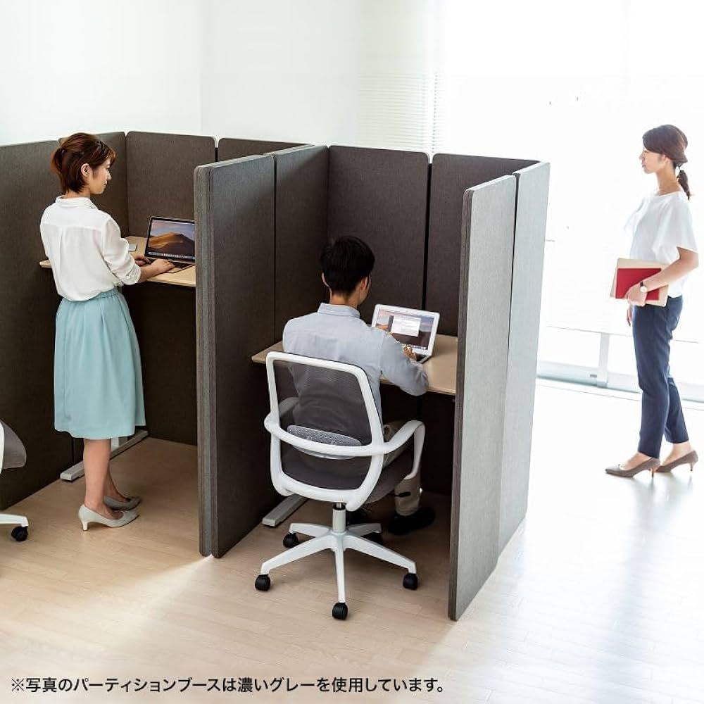 サンワサプライ 吸音フェルト卓上パーティション SPT-DPF140BG サンワサプライ 吸音フェルト卓上パーティション(W1400用