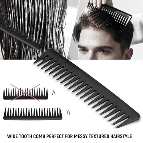 SalonSilk Hair Brush for Men, Men Hair Brush & Styling Comb Set - Image 5