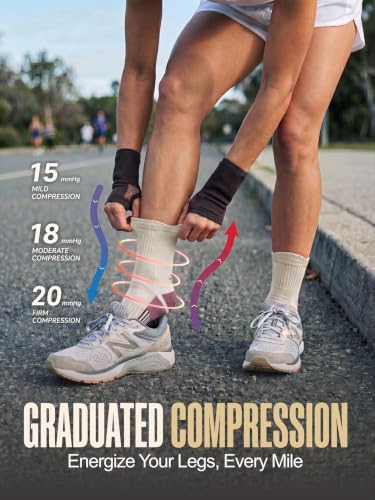 Image of Coolmax Running Socks for Women Stay Dry Cloud Cushioned Compression