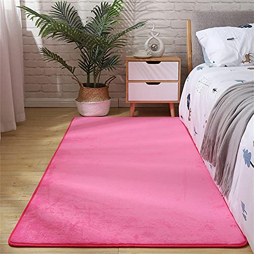 Tapis de salon moderne rose LUNEZY doux pour chambre cuisine - 2