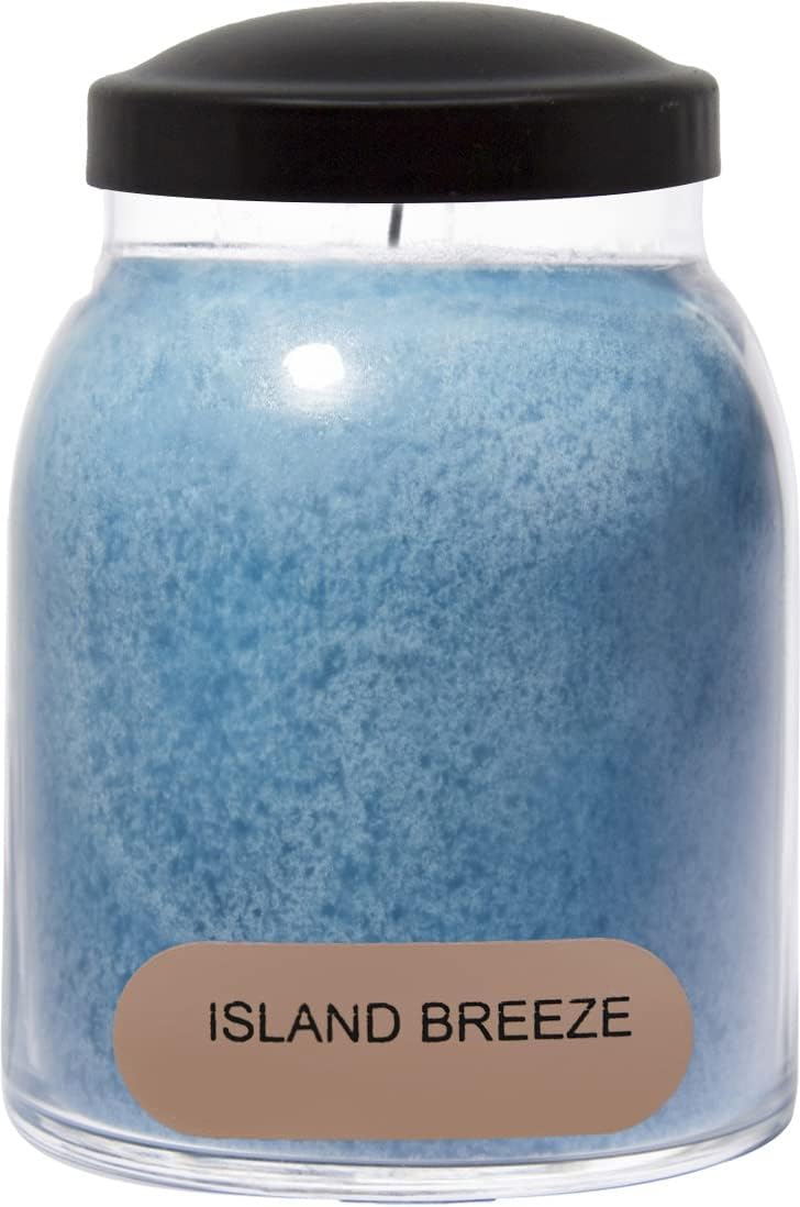 A Cheerful Giver - Island Breeze Baby Scented Glass Jar Candle (6oz) with Lid & True to Life Fragrance Made in USA