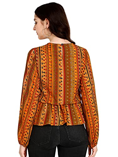 Image of DHRUVI TRENDZ Women's Cotton Regular Fit Top
