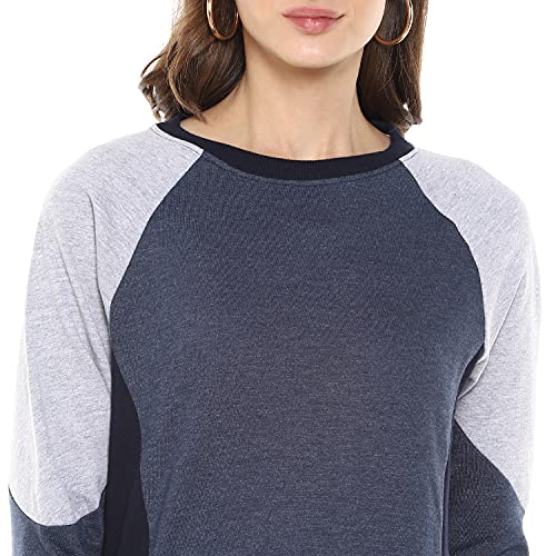 Image of Campus Sutra Women's Cotton Crew Neck Sweatshirt