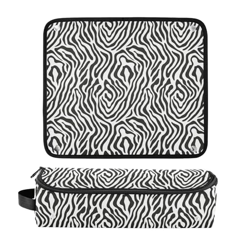 Bolsa de viaje resistente al calor Skin Design Marble para herramientas de cabello, organizador portátil para planchas, rizadores y accesorios de cuidado capilar miniatura 3