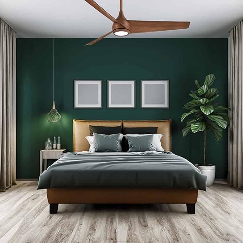 Miniatura 6 de MINKA-AIRE F678L-DK Twist Ventilador de techo de 52 pulgadas con luces LED y control remoto, Koa envejecido, con control de pared adicional