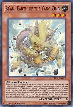 Yu-Gi-Oh.  Bi & # 39 un, Tierra de la Yang Zing (duea-en029)  Duelist Alliance  1st Edition  Super Raro