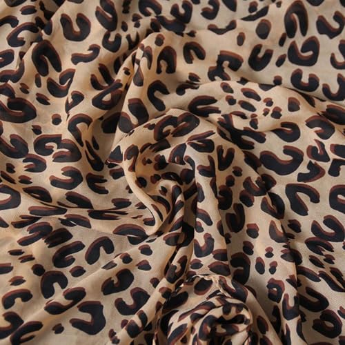 Lightweight Leopard Chiffon Scarfs for Women - Fashion Floral Print Scarves Shawl Head Wraps Bandana4
