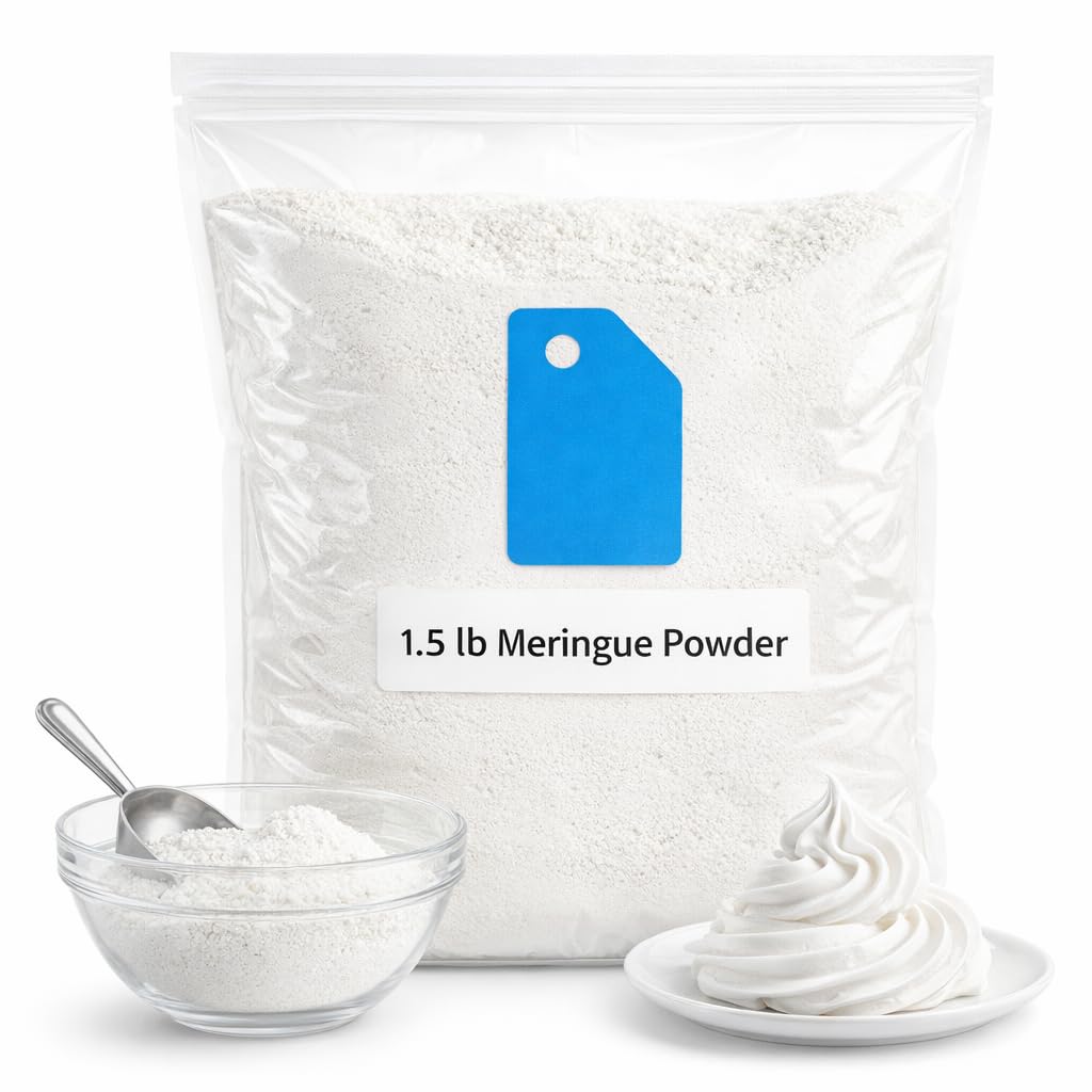 Meringue Powder – 1.5 lb Bulk Bag, Egg White Substitute for Royal Icing, Frosting & Baking