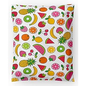 10×13 Fruit Designer Poly Mailers for Stylish and Sustainable Packaging 50 Pack