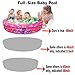 Big Summer 3 Rings Kiddie Pool, 48”X12”, Kids Swimming Pool, Inflatable Baby Ball Pit Pool, Small Infant Pool (Pink)
