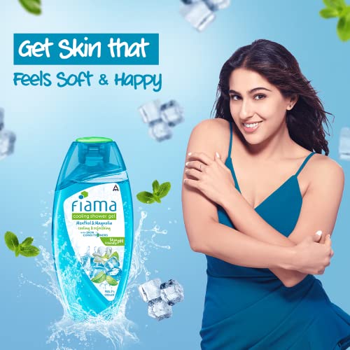 Image of Fiama Cooling Shower Gel Menthol & Magnolia 250 ml (Pack of 2)