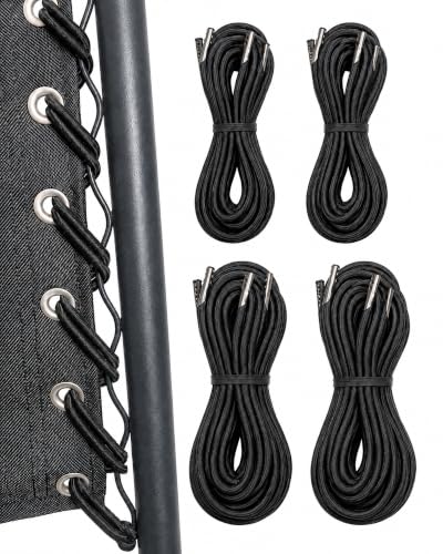 ZUSHALLMY 4 Pack Zero Gravity Chair Replacement Cord Universal Elastic Cords for Reclining Lounge Patio Lawn Beach and Chairs Repair Loose or Sagging Seats