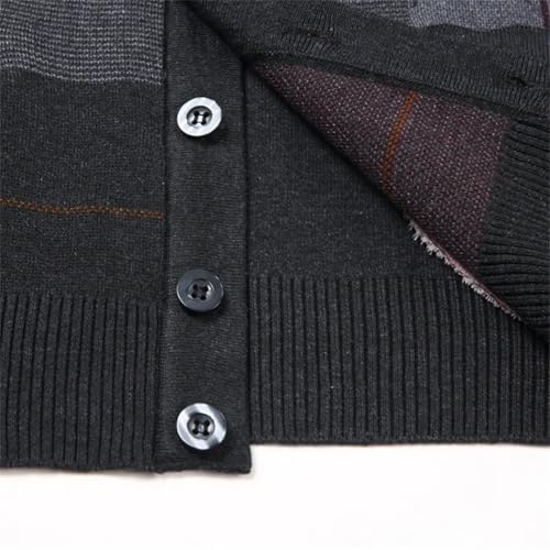 Men Wool Knit Buttons Down Cardigan Sleeveless Basic Thick For Winter Patterns Vintage Casual Vest 6