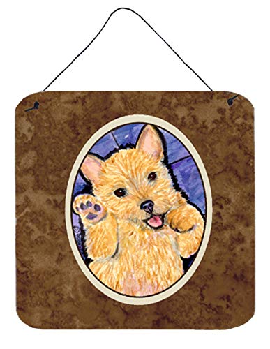 Caroline's Treasures SS8911DS66 Norwich Terrier Wall or Door Hanging Prints Aluminum Metal Sign Kitchen Wall Bar Bathroom Plaque Home Decor, 6x6, Multicolor