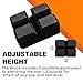 Bench Press Block Press Blocks Boards, Adjustable 2-5 Bench Board, Home Gym Workout Fitness Accessories for Increase Your Bench Press (Small)