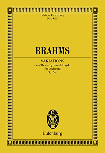Variations on a Theme by Joseph Haydn: Op. 56a (Eulenburg Studienpartituren) (English Edition)