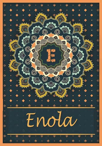 Enola: Carnet de notes A5 | Prénom personnalisé Enola | Monogramme E | Cadeau d'anniversaire pour Enola: Carnet de notes A5 | Prénom personnalisé Enola | Monogramme E | Cadeau d'anniversaire pour