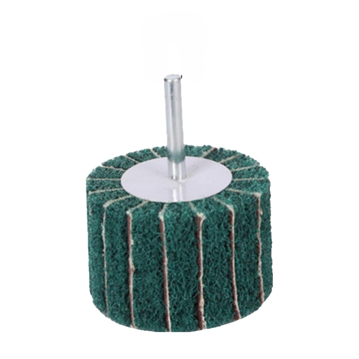 Washing Cloth Wheel with Handle Nylon Fiber Grinding Head Stainless Steel Polished Drawing with Flying Wing(25 * 25 * 6mm p120 Green)