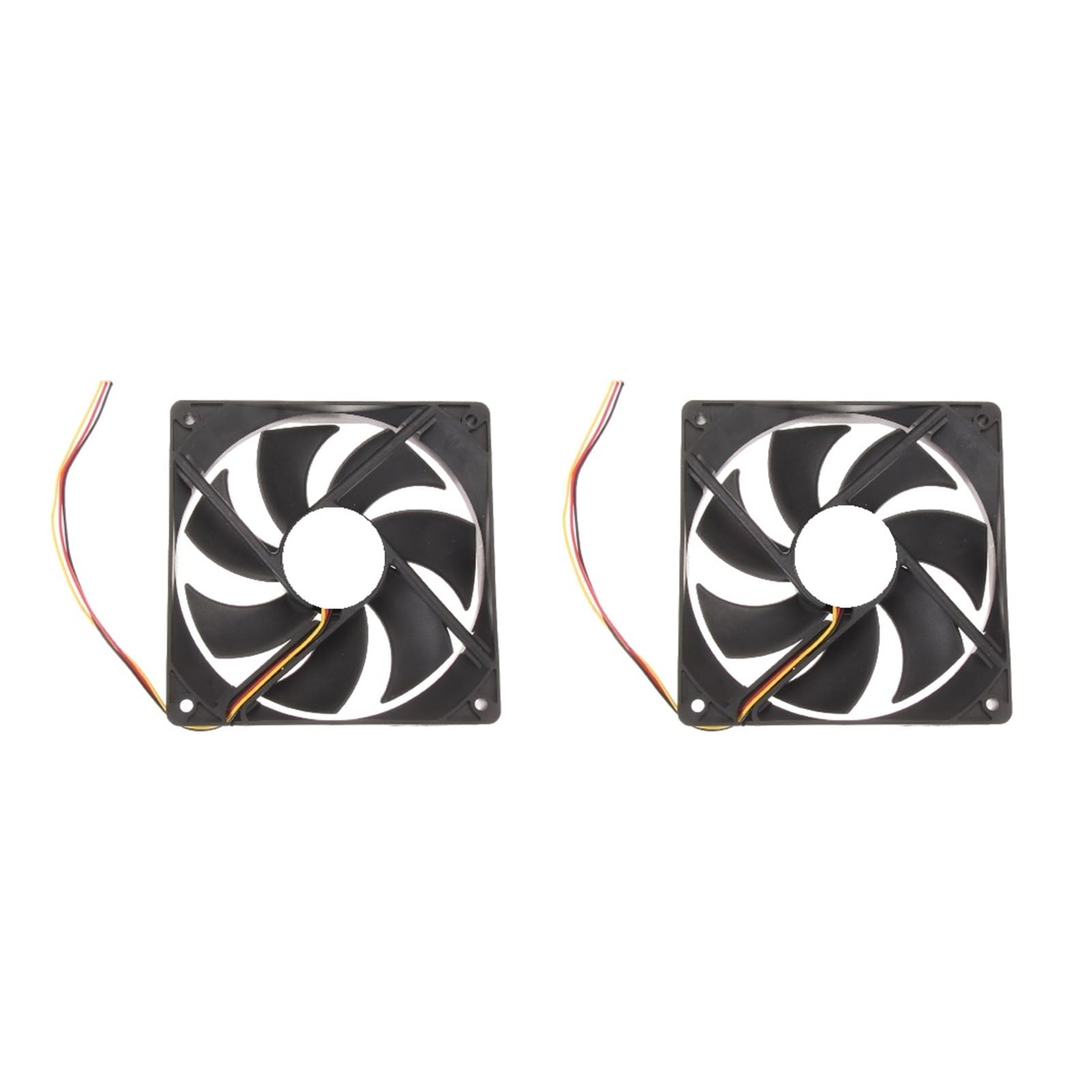 120 mm 120x25 mm 12v 3pin DC Brushless PC Case di raffreddamento della ventola di raffreddamento ad alta velocità Ventole for l'alimentazione del telaio 0,30a 1300 giri/min(2PCS_NO RGB)