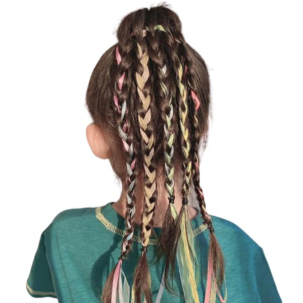 Amazon | [デコラティブ] エクステ風 ヘアゴム 5個セット リボン