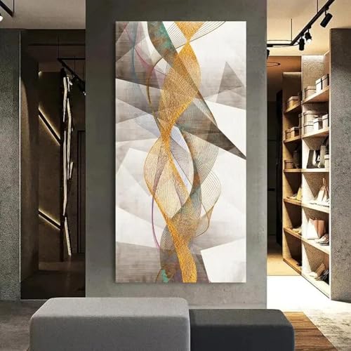 Affiche de toile géométrique moderne pour habiller un mur vide de salon