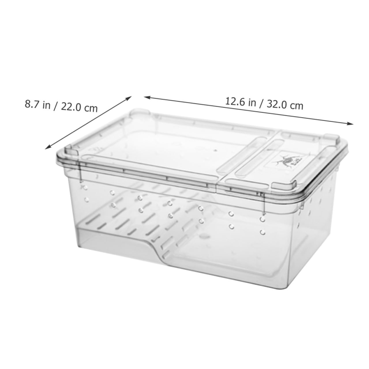 Homoyoyo Acquaterrario per Tartarughe per Rettili e Tartarughe e Pendenza Adatta Facile Osservazione in Plastica con Piattaforma, Area di Riposo e Alimentazione