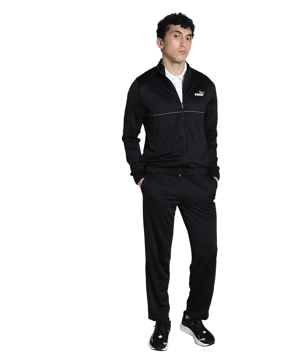 puma Mens ESS Poly Piping Tracksuit op,Black-Cast Iron, 2XL (68994001)-picture-14