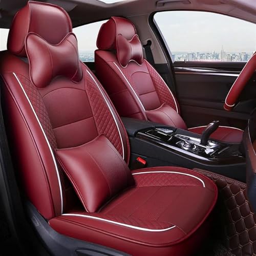 Housse de siège auto en cuir luxe pour Mazda CX-5 CX-7 3 6 Atenza couleur vin rouge