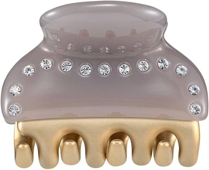 【現行品】acca アッカ　ヘアクリップ　グレー　スワロフスキー 現行品】acca アッカ ヘアクリップ グレー スワロフスキー シンプル