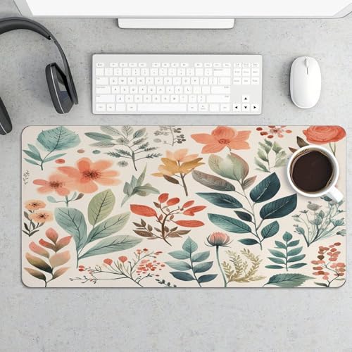 Watercolor Flowers Pad para Escritorio Grande Antideslizante miniatura 5